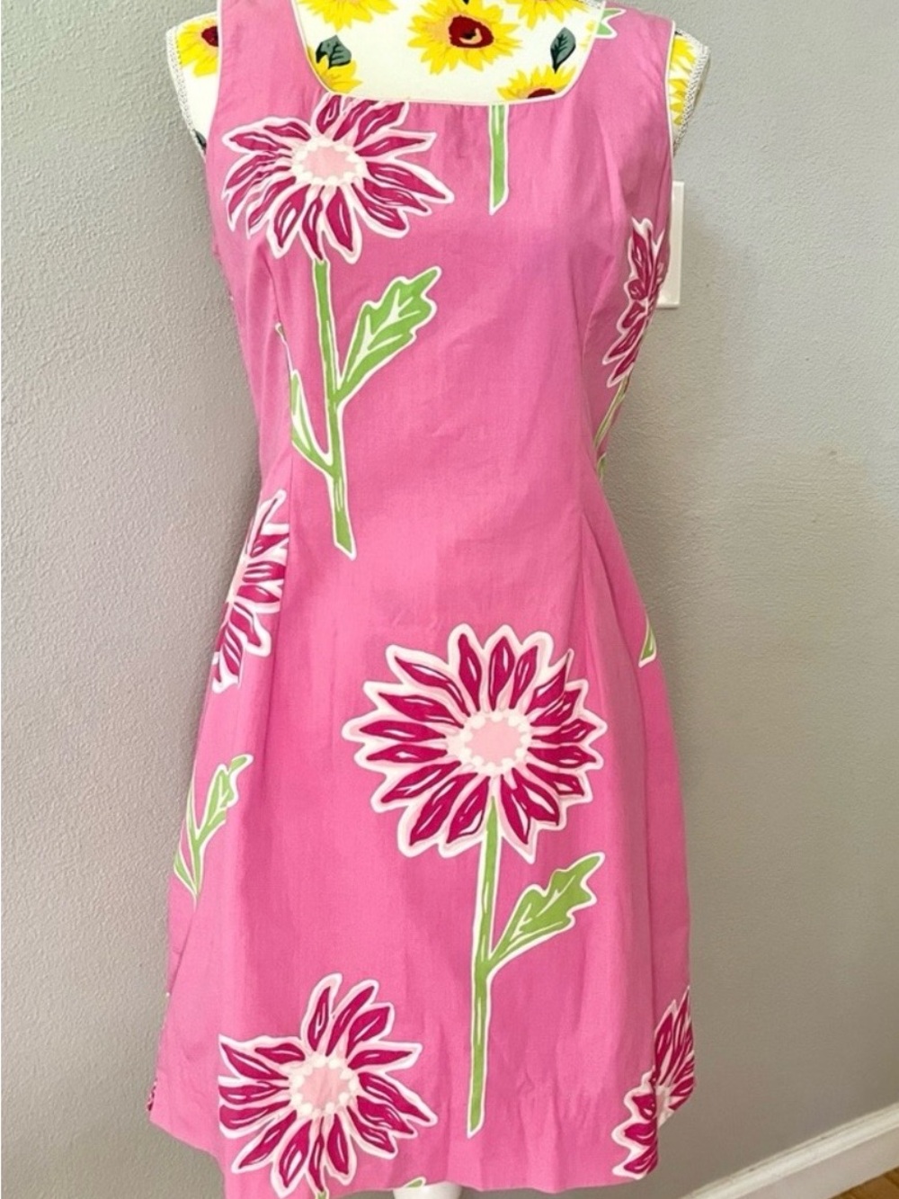 Lilly Pulitzer Pink Floral Midi Dress